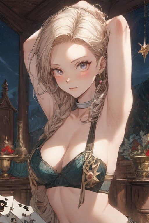 下着姿のビアンカ