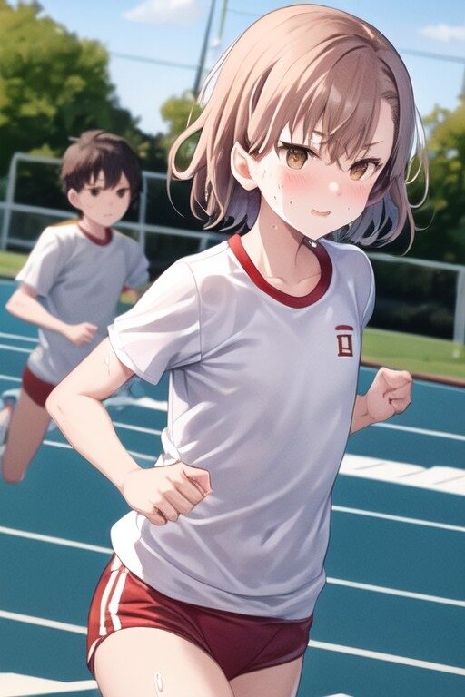 赤ブルマー体操服姿の御坂美琴
