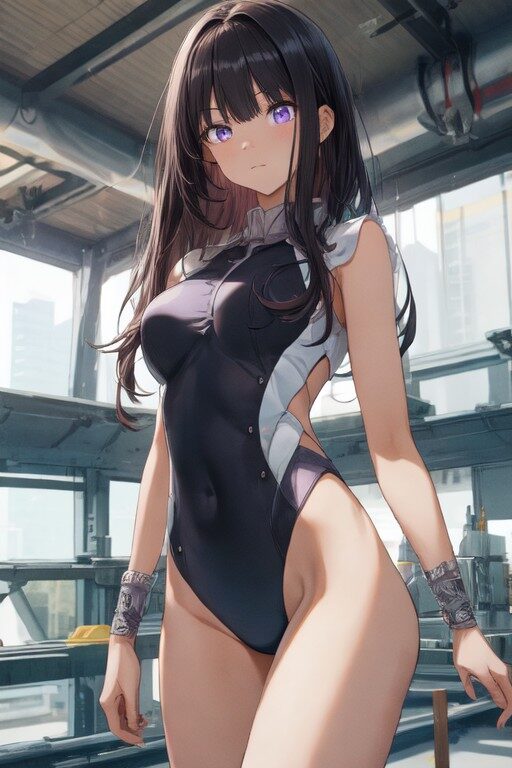 競泳水着姿の井ノ上たきな