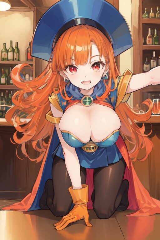 おっぱいがはみ出そうなほど巨乳なアリーナ