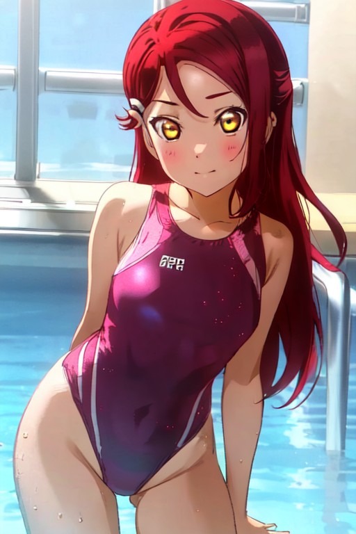 競泳水着の桜内梨子