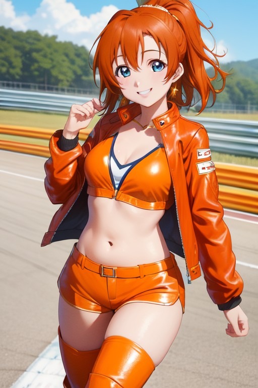 レースクイーンコスチュームの高坂穂乃果