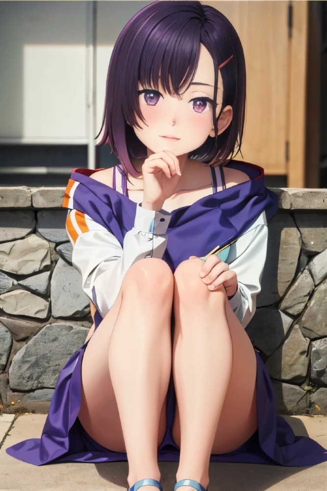 三日月閑のしゃがみパンチラ