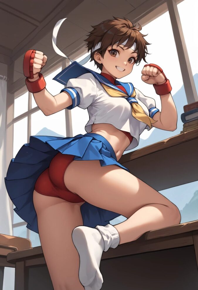 春日野さくらのローアングル
