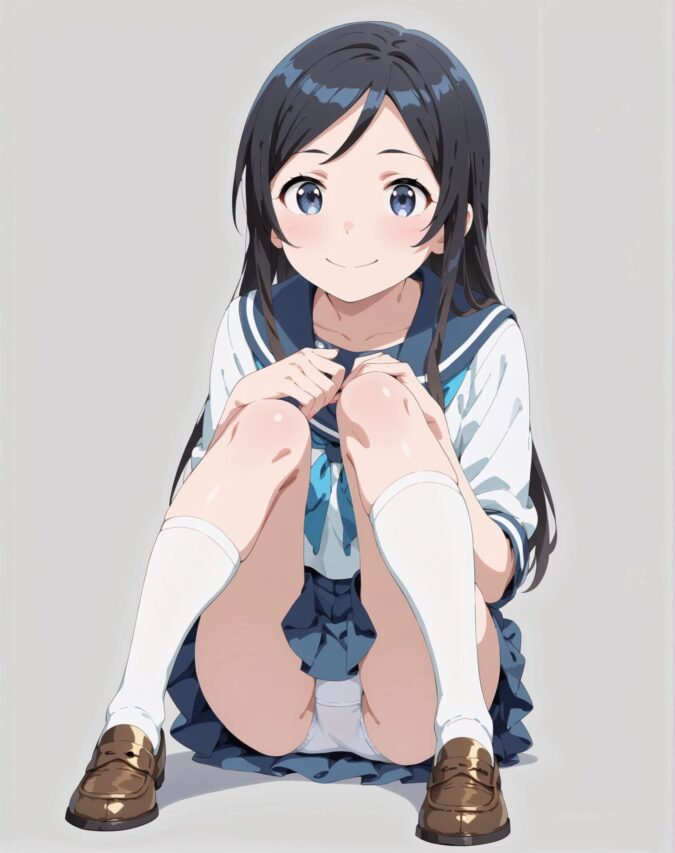 新垣あやせのしゃがみパンチラ(俺の妹がこんなに可愛いわけがない)
