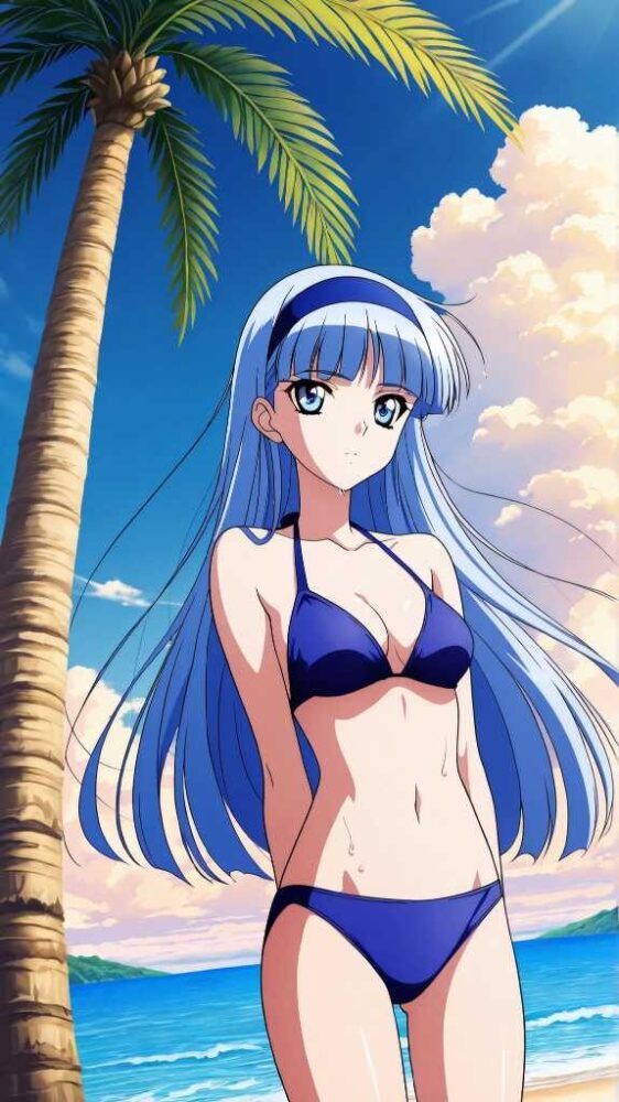 ビキニを着た龍咲海(レイアース)