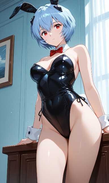 バニーガールコスチュームの綾波レイ(エヴァンゲリオン)