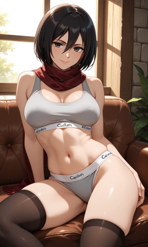 下着姿のミカサ・アッカーマン(進撃の巨人)