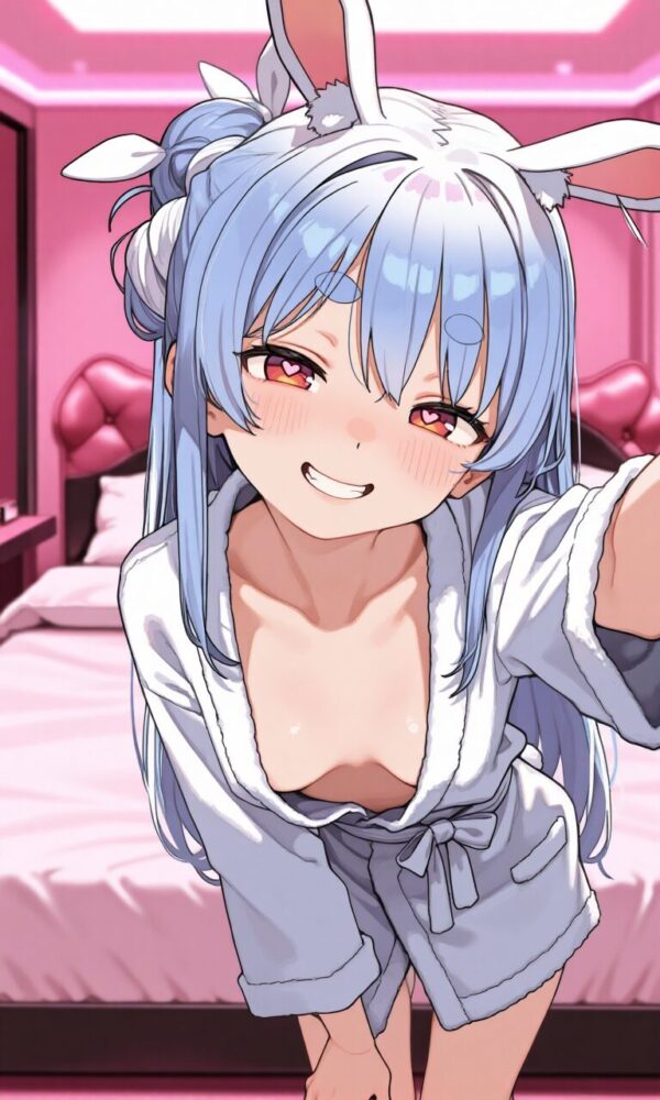 シャワーを浴びた兎田ぺこら（ホロライブ）