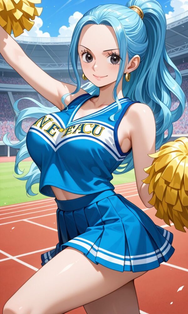 チアガールコスプレをしているビビ（ワンピース）