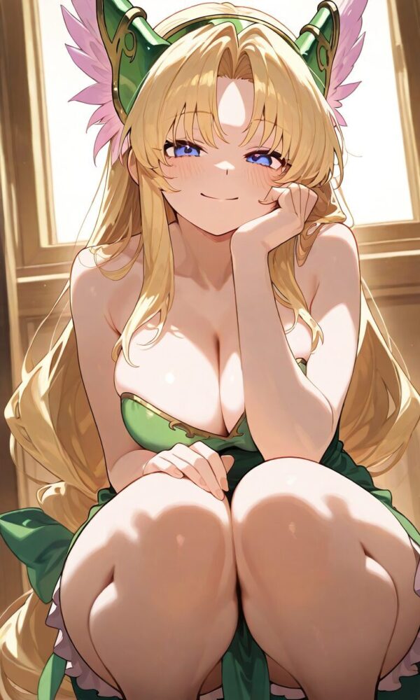 おっぱいがこぼれ落ちそうなリース（聖剣伝説3）