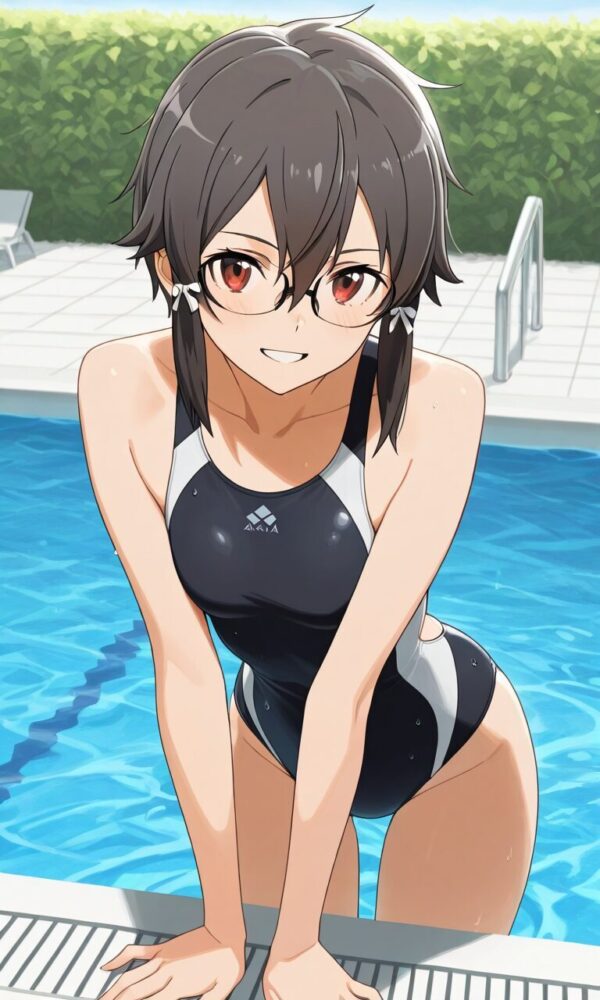 競泳水着を着たシノン（ソードアート・オンライン）