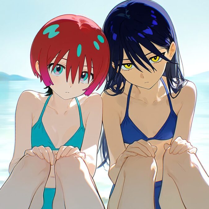 マチュとニャアンのビキニグラビア(機動戦士ガンダムジークアクス)