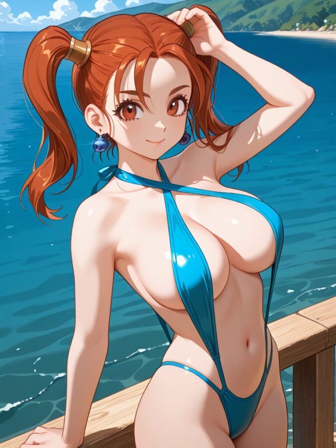 あぶない水着を装備したゼシカ(ドラゴンクエスト8)