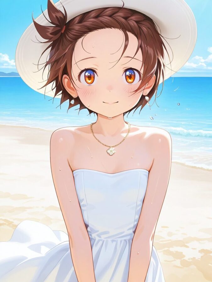 ワンピースを着た結束いのり（メダリスト）