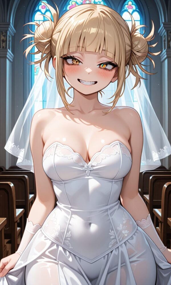 ウェディングドレスを着たトガヒミコ（僕のヒーローアカデミア）