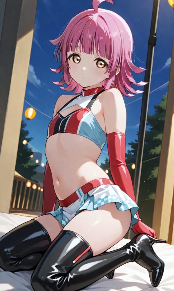 セクシーコスチュームの天王寺璃奈（ラブライブ）