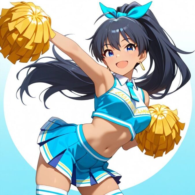 チアガールコスチュームの我那覇響(アイドルマスター)