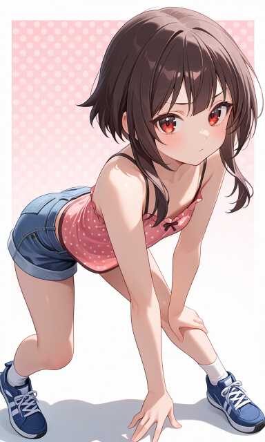 ロリ系ファッションのめぐみん(この素晴らしい世界に祝福を!)
