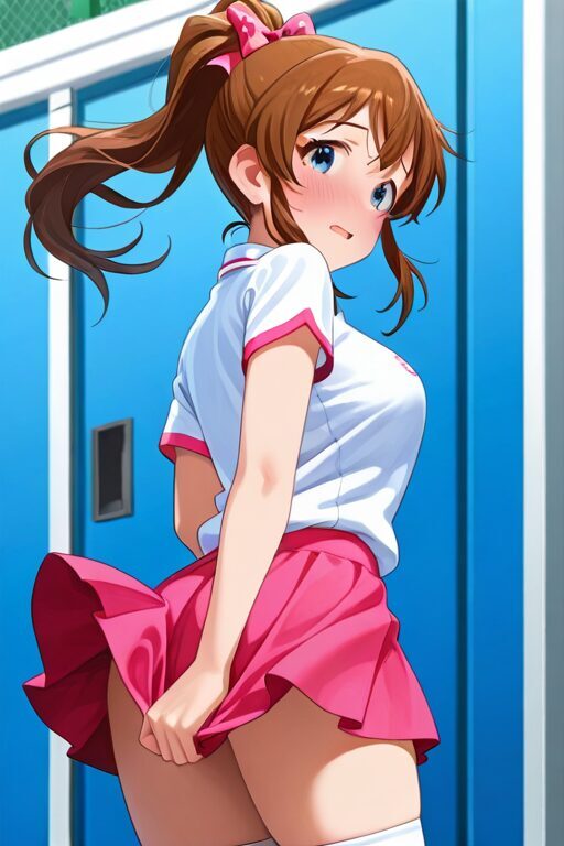テニスウェアに着替えている佐竹美奈子（アイドルマスターミリオンライブ）