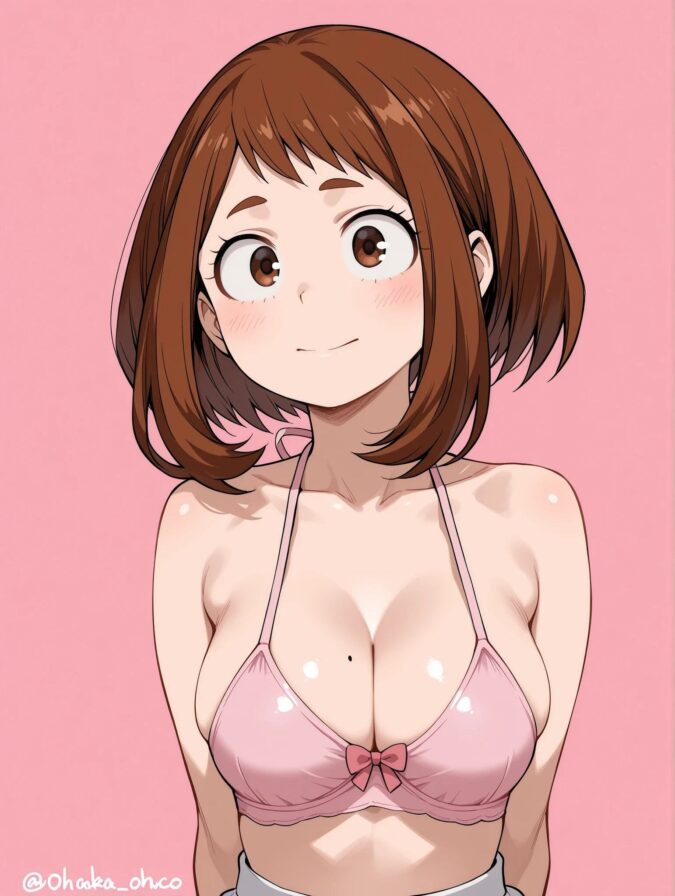 麗日お茶子のブラジャーバストアップ（僕のヒーローアカデミア）