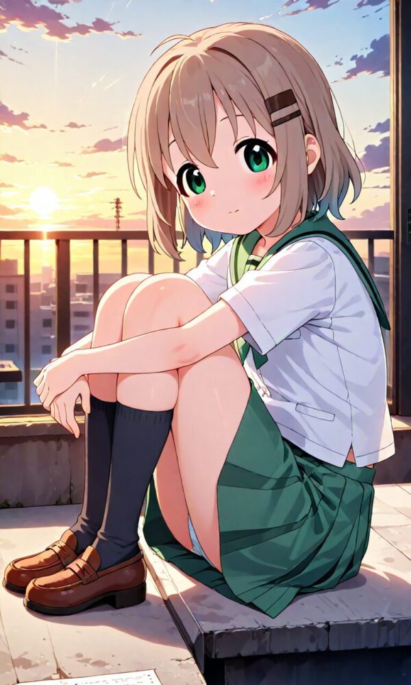 幸村あおいの制服パンチラ（ヤマノススメ）
