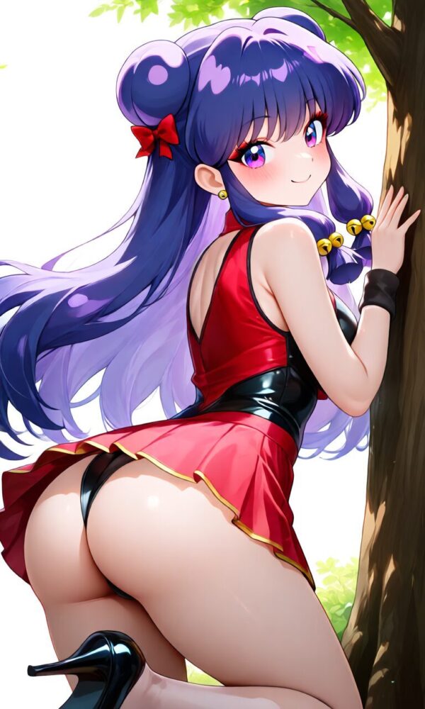 チャイナドレスからティーバックがみえるシャンプー（らんま1/2）