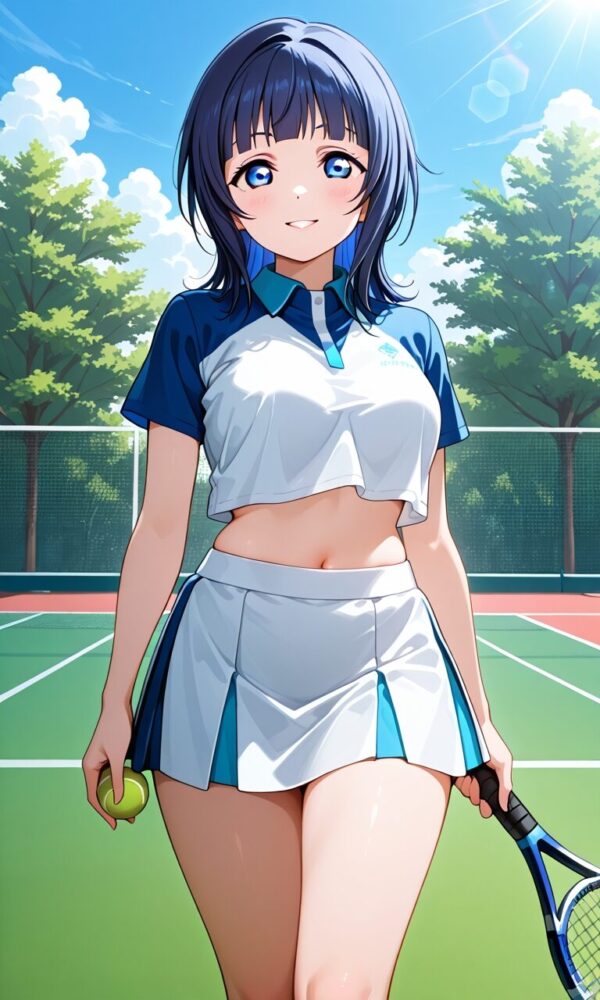 テニスウェアを着た朝香果林（ラブライブスクールアイドルフェスティバル）