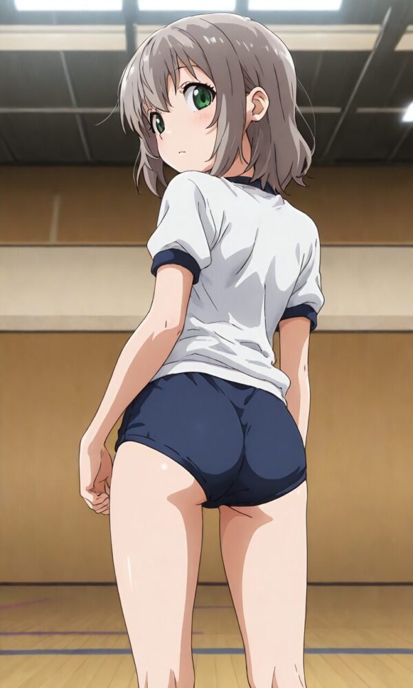 ブルマを履いた雪村あおいのお尻（ヤマノススメ）