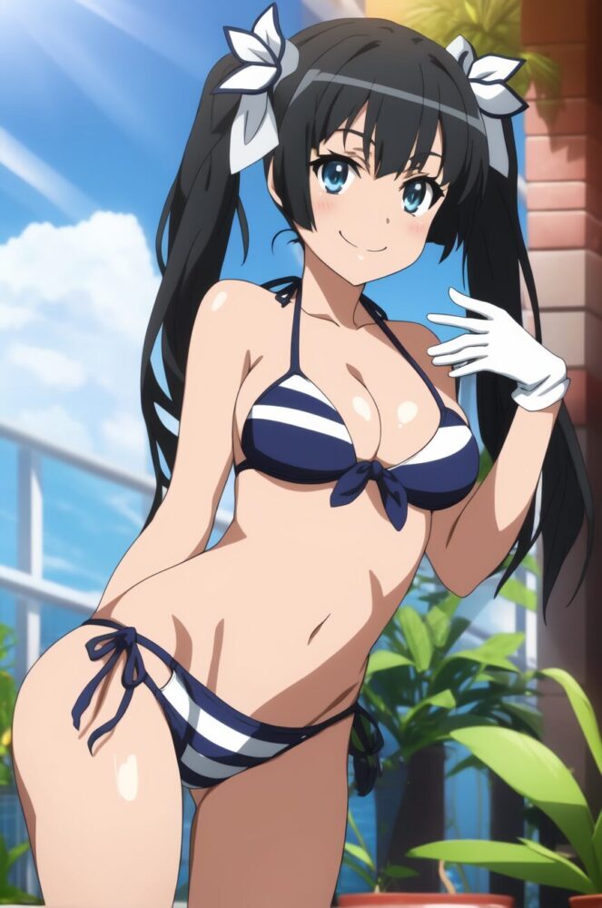 ビキニ姿のヘスティア
